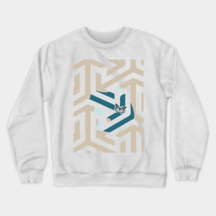 colorful Abstract Simple Pattern geometry Crewneck Sweatshirt